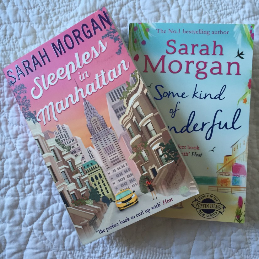 Copies of two Sarah Morgan books