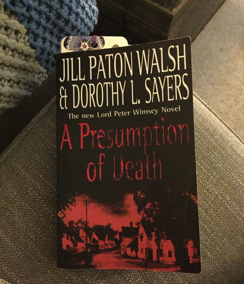 A slightly battered paperback copy of A Presumption of Death