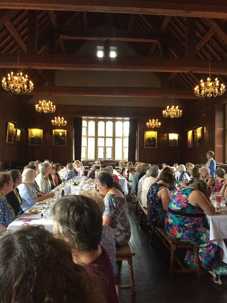 Saturday night dinner in the Hall