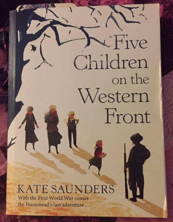 Paperback copy of Five Children on the Western Front