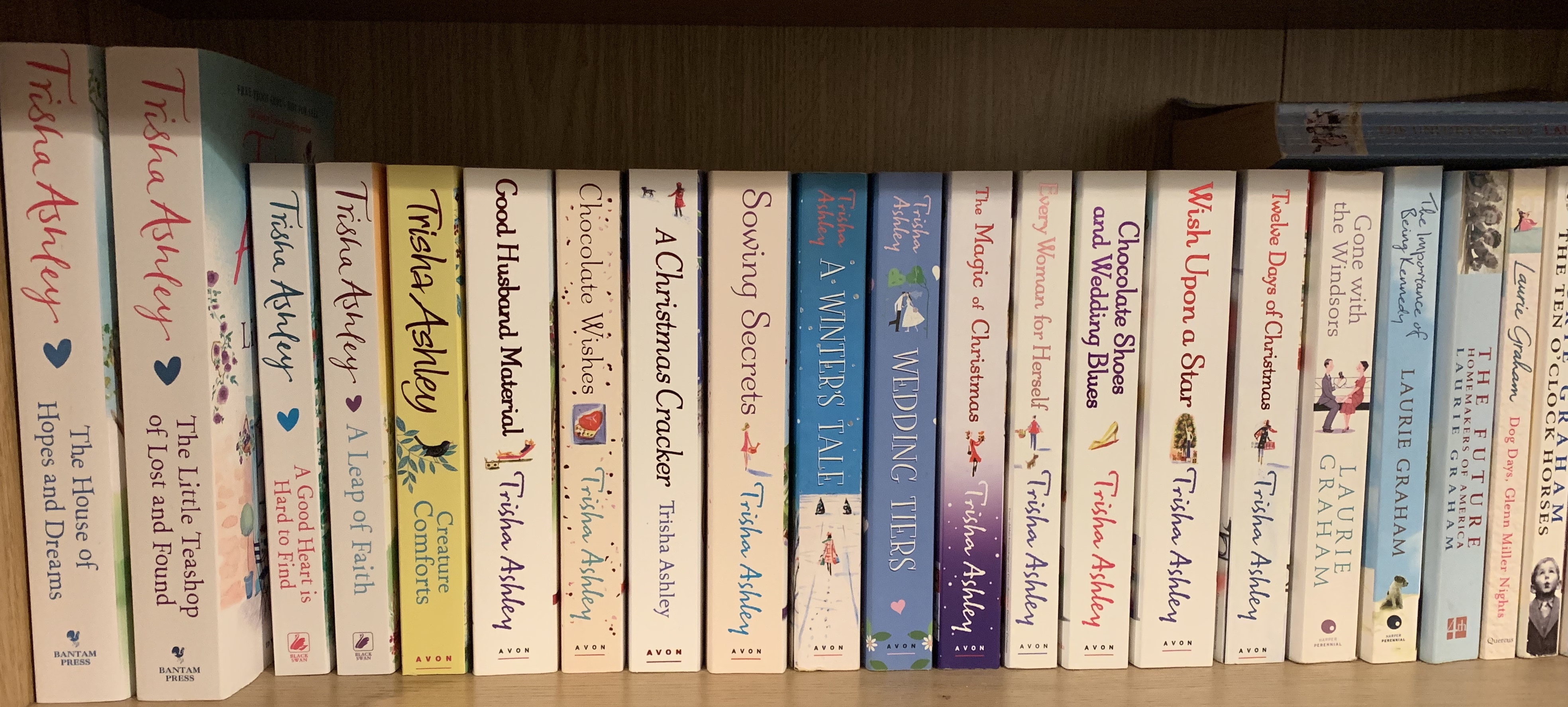 The Trisha Ashley collection - next to the Laurie Graham collection