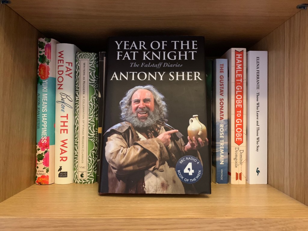 Year of the Fat Knight on a bookshelf