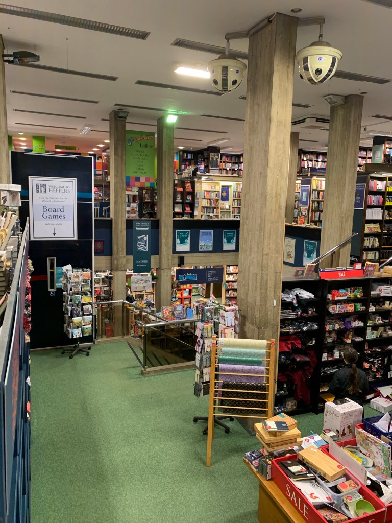 A tempting vista of Heffers, where my willpower was at its weakest!