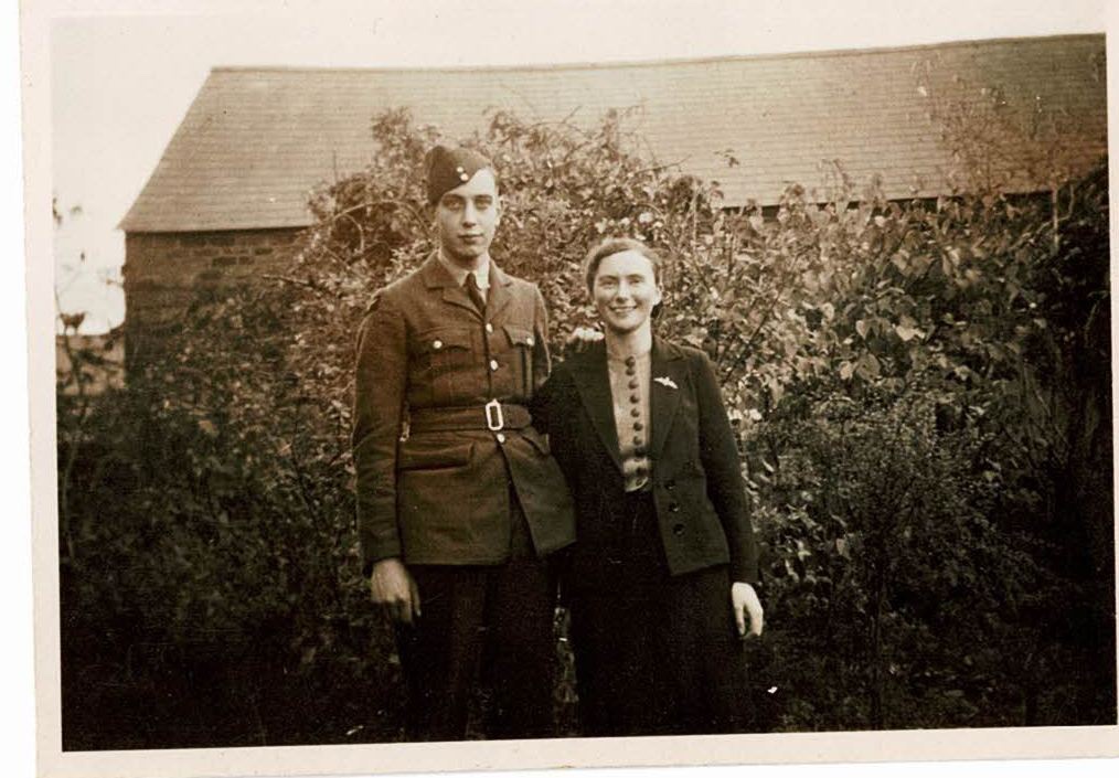 Photo of my grandad with my granny during the war