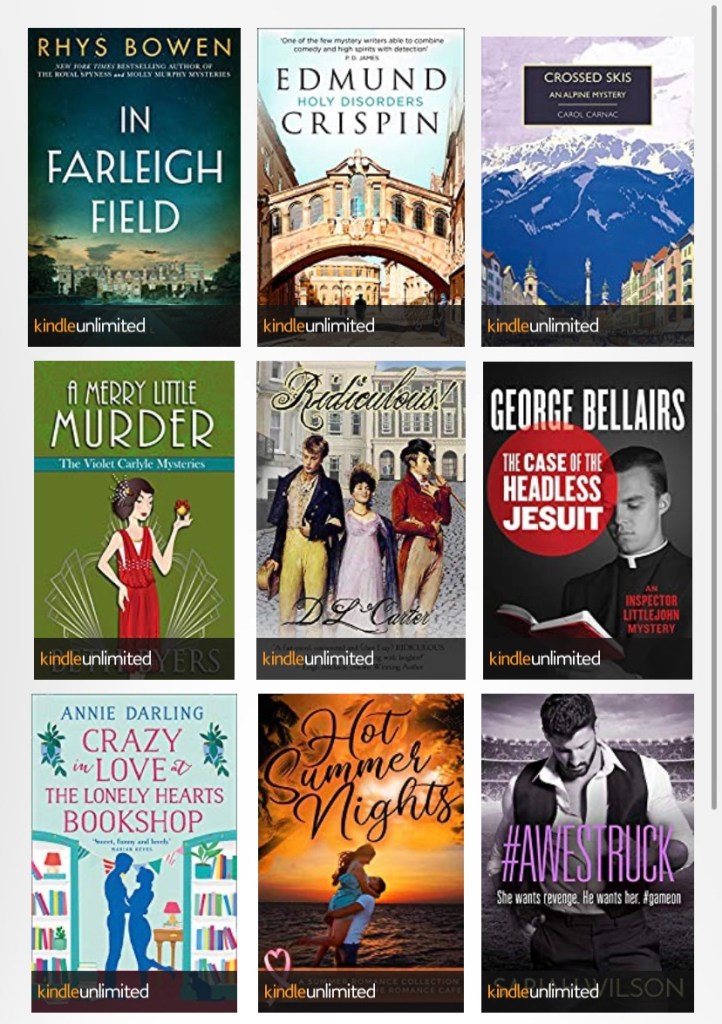 Collage of my current KU titles