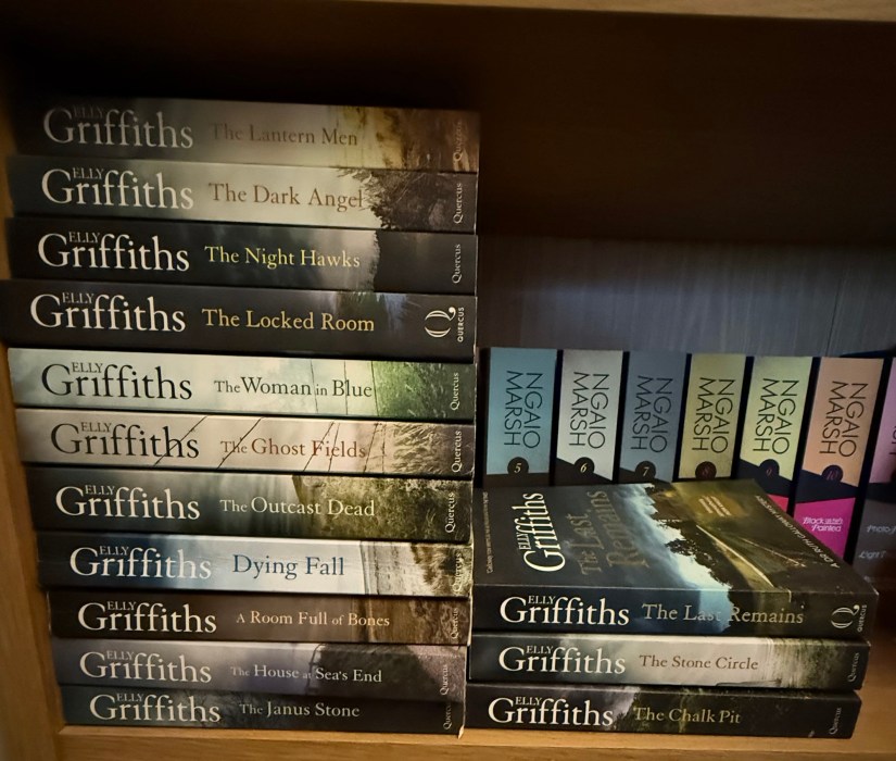 pile of Ruth Galloway books